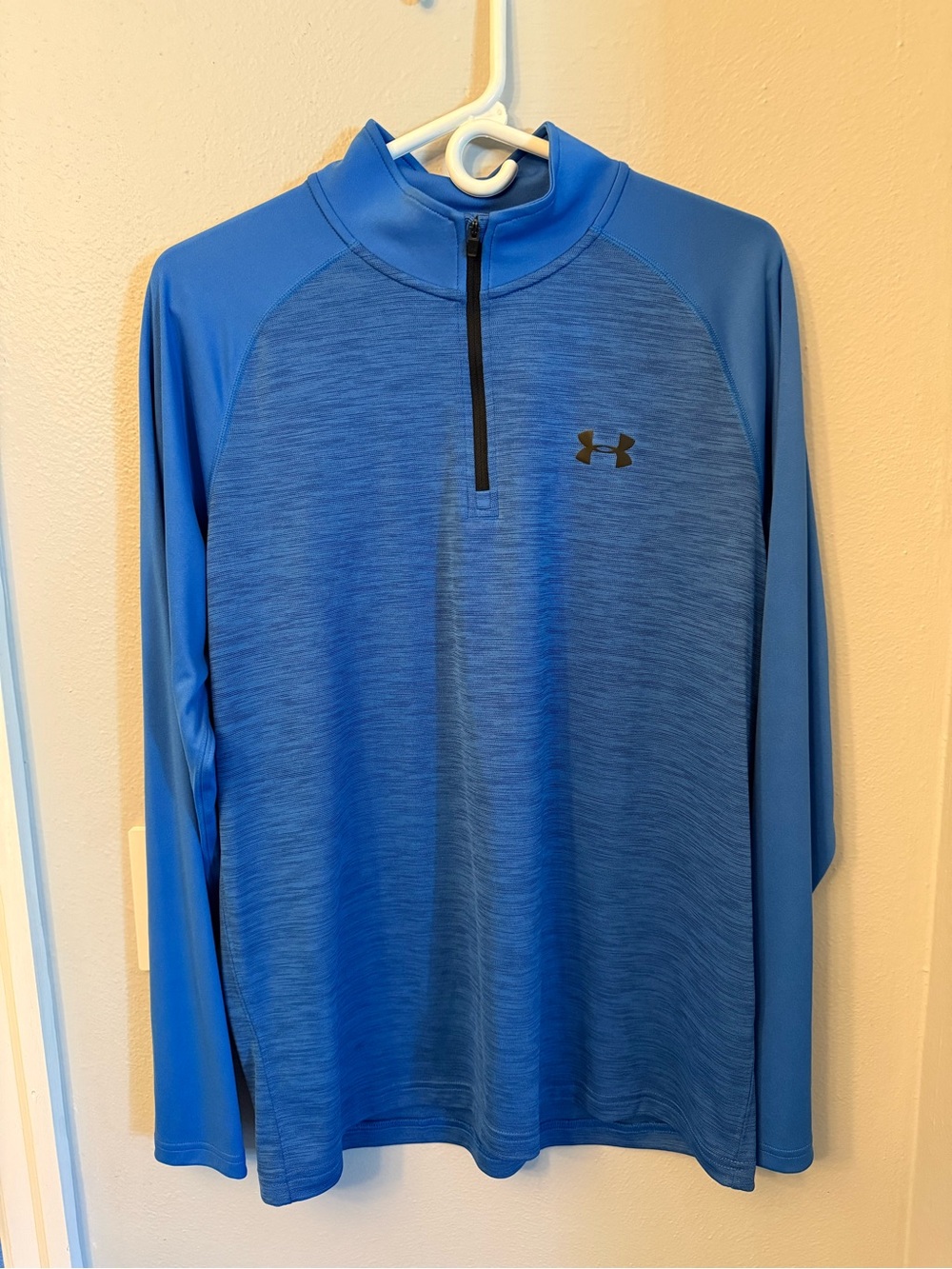 Under Armour Royal Blue Heather 1/4 Zip Performance Pullover